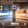 Keramische Verwarming, 2.000 W, 4 Modi, Thermostaat, Afstandsbediening, Energiebesparend