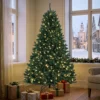 Kerstboom, 550 Warmwitte LED's, 1494 Takken, Brandvertragend, Kunststof/Metaal, 180 X 112 Cm, Groen