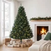 Kerstboom, 550 Warmwitte LED's, 1494 Takken, Brandvertragend, Kunststof/Metaal, 180 X 112 Cm, Groen