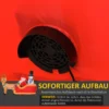 Kerstdecoratie Opblaasbare Kerstman Buiten Kerstdecoratie, Slee, Incl. Blazer, 1,8 M, Rood + Bruin