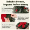 Kerstkrans 61 Cm Deurkrans Met Crestwood Sparren Design, Strik, 50 LEDs, 140 Takpunten, 8 Verlichtingsmodi