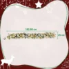 Kerstkrans Met 216 Besneeuwde Takken, 50 LED lampjes, Ø25x180 Cm, Groen & Wit