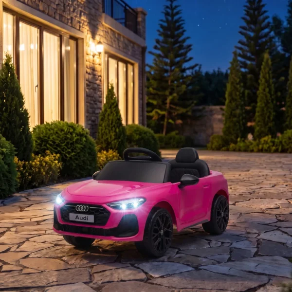 Kinder Elektrische Auto Audi A5L 12V Kinderwagen Met 2,4 G Afstandsbediening 2 Motoren Lithium Batterij Zachte Start 4 Wiel Ophanging