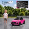 Kinder Elektrische Auto Audi A5L 12V Kinderwagen Met 2,4 G Afstandsbediening 2 Motoren Lithium Batterij Zachte Start 4 Wiel Ophanging