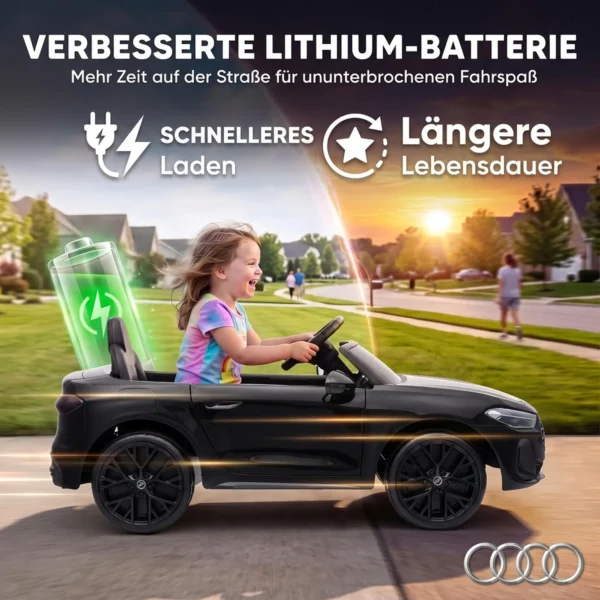 Kinder Elektrische Auto Audi A5L 12V Kinderwagen Met 2,4 G Afstandsbediening 2 Motoren Lithium Batterij Zachte Start 4 Wiel Ophanging