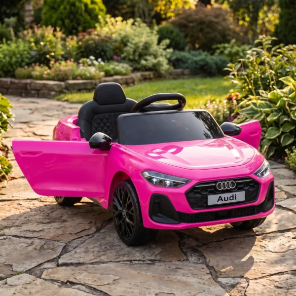 Kinder Elektrische Auto Audi A5L 12V Kinderwagen Met 2,4 G Afstandsbediening 2 Motoren Lithium Batterij Zachte Start 4 Wiel Ophanging