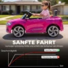 Kinder Elektroauto 12V Kinderauto Met Afstandsbediening 2 Motor Zachte Start 4 Wiel Ophanging LED Koplampen Claxon Muziek