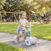 Kinderen Loopfiets Opvouwbaar Looplerenfiets Met Stille EVA wielen Hoogteverstelbare Zitplaats Voor 1 2 Jaar Blauw