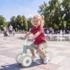 Kinderen Loopfiets Opvouwbaar Looplerenfiets Met Stille EVA wielen Hoogteverstelbare Zitplaats Voor 1 2 Jaar Blauw