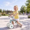 Kinderen Loopfiets Opvouwbaar Looplerenfiets Met Stille EVA wielen Hoogteverstelbare Zitplaats Voor 1 2 Jaar Blauw