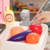 Kinderkeuken Kinder 33 delig Speelkeuken Accessoires Met Licht, Geluid, Opslagruimte, Speelgoedspoelbak, Fornuis En Oven 3 6 Jaar