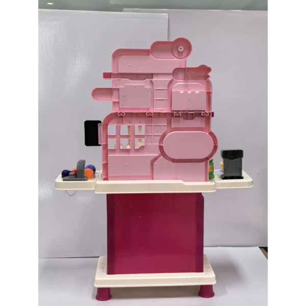Kinderkeuken Kinder 33 delig Speelkeuken Accessoires Met Licht, Geluid, Opslagruimte, Speelgoedspoelbak, Fornuis En Oven 3 6 Jaar