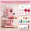 Kinderkeuken Kinder 33 delig Speelkeuken Accessoires Met Licht, Geluid, Opslagruimte, Speelgoedspoelbak, Fornuis En Oven 3 6 Jaar