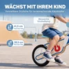 Kinderloopfiets 3 5 Jaar Baby Tot 50 Kg Houten Loopfiets Met EVA Wielen Verstelbare Zithoogte Natuurhout