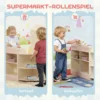 Kinderwinkel Supermarkt Met Kassa Scanner Verkoopautomaat Speelgoedaccessoires Voor Kinderen Vanaf 3 Jaar Roze