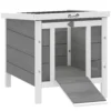 Klein Dierenhok Klein Dierenhuis Met Helling Hout Grijs