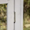 Klein Dierenhok Met 2 Buitenrennen, Asfaltdak, Vurenhout, Grijs + Zwart