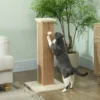 Krabpaal Kattenboom, Incl. Speelbal, Pluche, Jute, 41 Cm X 41 Cm X 81 Cm, Beige
