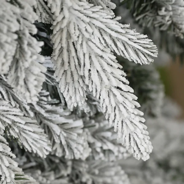Kunstkerstboom 210 Cm, Lijkt Net Echt Met 800 Dichte Takken, Kunstsneeuw, Automatische Opening