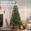 Kunstmatige Kerstboom, 120 Cm Kerstboom Met 100 LED verlichting 131 Toppen Bessen, 2 Lichtkleuren, Afstandsbediening
