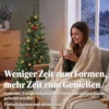 Kunstmatige Kerstboom, 120 Cm Kerstboom Met 100 LED verlichting 131 Toppen Bessen, 2 Lichtkleuren, Afstandsbediening