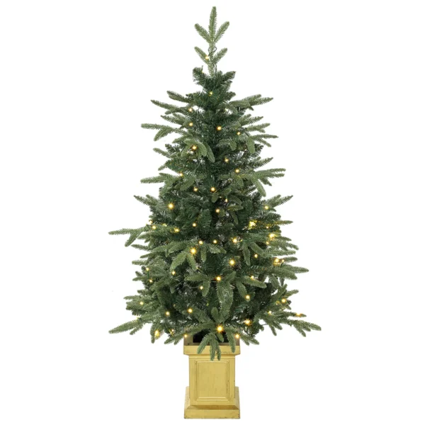 Kunstmatige Kerstboom, 120 Cm Kerstboom Met 110 LED verlichting 147 Toppen, 2 Lichtkleuren, Afstandsbediening