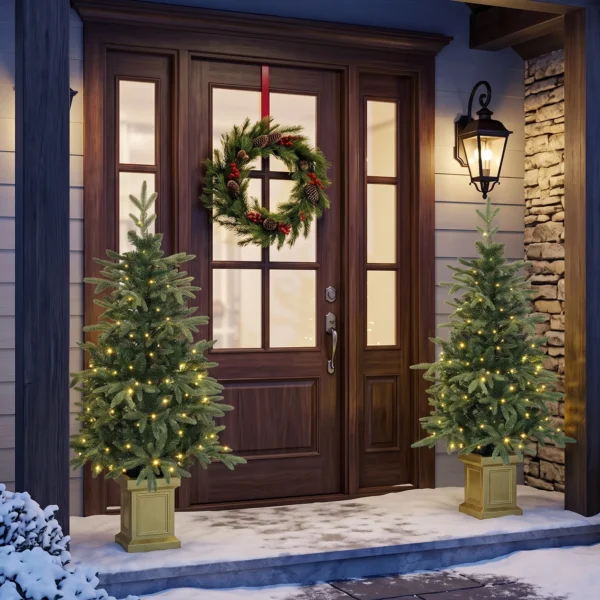 Kunstmatige Kerstboom, 120 Cm Kerstboom Met 110 LED verlichting 147 Toppen, 2 Lichtkleuren, Afstandsbediening