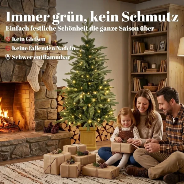 Kunstmatige Kerstboom, 120 Cm Kerstboom Met 110 LED verlichting 147 Toppen, 2 Lichtkleuren, Afstandsbediening