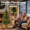 Kunstmatige Kerstboom, 120 Cm Kerstboom Met 110 LED verlichting 147 Toppen, 2 Lichtkleuren, Afstandsbediening