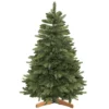 Kunstmatige Kerstboom 150 Cm, Edeltanne, Vol Met Inklapbare Takken, 525 Toppen, Opvouwbare Houten Standaard, Groen