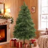 Kunstmatige Kerstboom 150 Cm, Edeltanne, Vol Met Inklapbare Takken, 525 Toppen, Opvouwbare Houten Standaard, Groen