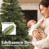 Kunstmatige Kerstboom 150 Cm, Edeltanne, Vol Met Inklapbare Takken, 525 Toppen, Opvouwbare Houten Standaard, Groen