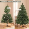 Kunstmatige Kerstboom 150 Cm, Edeltanne, Vol Met Inklapbare Takken, 525 Toppen, Opvouwbare Houten Standaard, Groen