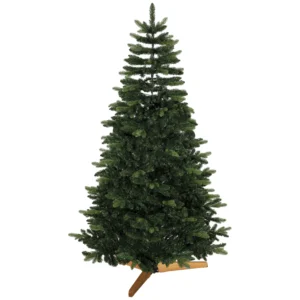 Kunstmatige Kerstboom 180 Cm, Edelspar, Vol Met Inklapbare Takken, 961 Toppen, Opvouwbare Houten Standaard, Groen