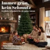 Kunstmatige Kerstboom 180 Cm, Edelspar, Vol Met Inklapbare Takken, 961 Toppen, Opvouwbare Houten Standaard, Groen