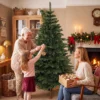 Kunstmatige Kerstboom 180 Cm, Edelspar, Vol Met Inklapbare Takken, 961 Toppen, Opvouwbare Houten Standaard, Groen
