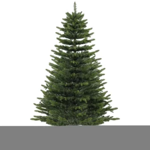 Kunstmatige Kerstboom 180 Cm, Fraser Spar Met Houten Standaard, 988 Realistische Takpunten Voor Thuis En Kantoor, Groen
