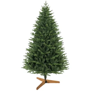 Kunstmatige Kerstboom 180 Cm Met Dennenboomstandaard, Noordse Spar Met Klapmechanisme, 889 Takpunten, Groen
