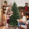 Kunstmatige Kerstboom 180 Cm Met Dennenboomstandaard, Noordse Spar Met Klapmechanisme, 889 Takpunten, Groen
