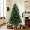 Kunstmatige Kerstboom 180 Cm Met Dennenboomstandaard, Noordse Spar Met Klapmechanisme, 889 Takpunten, Groen