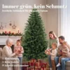 Kunstmatige Kerstboom 180 Cm Met Dennenboomstandaard, Noordse Spar Met Klapmechanisme, 889 Takpunten, Groen