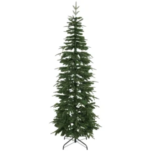 Kunstmatige Kerstboom 210 Cm, Spar Met Scharnierende Takken, 800 Takpunten, Inklapbare Stalen Standaard, Groen