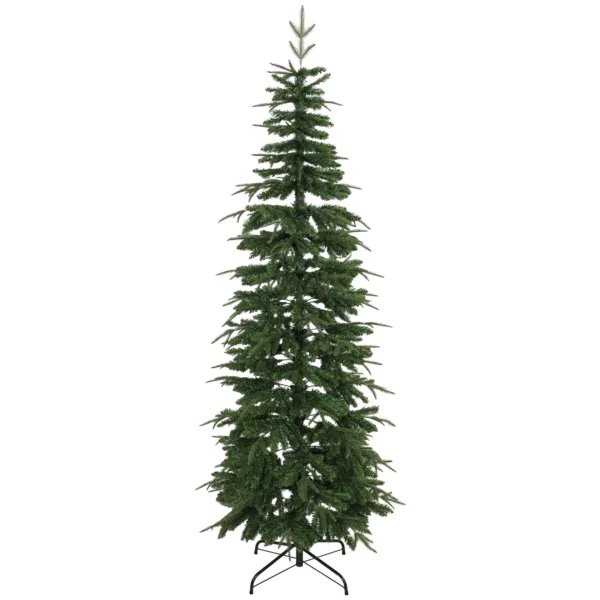 Kunstmatige Kerstboom 210 Cm, Spar Met Scharnierende Takken, 800 Takpunten, Inklapbare Stalen Standaard, Groen