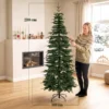 Kunstmatige Kerstboom 210 Cm, Spar Met Scharnierende Takken, 800 Takpunten, Inklapbare Stalen Standaard, Groen