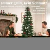 Kunstmatige Kerstboom 210 Cm, Spar Met Scharnierende Takken, 800 Takpunten, Inklapbare Stalen Standaard, Groen