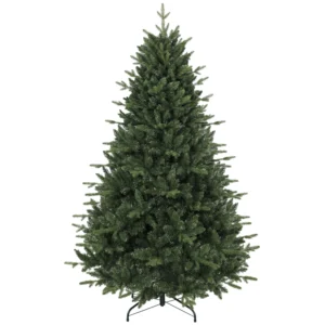 Kunstmatige Kerstboom, Net Echt, Spuitgiet Tannenboom Met 1237 Toppen En Metalen Standaard 180 Cm Groen