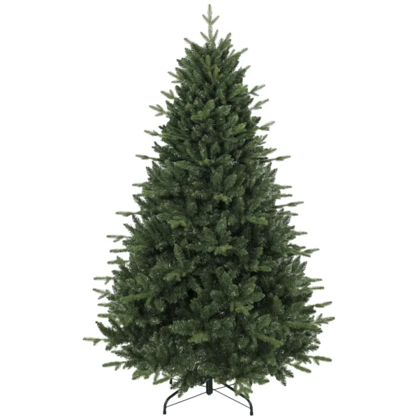 Kunstmatige Kerstboom, Net Echt, Spuitgiet Tannenboom Met 1237 Toppen En Metalen Standaard 180 Cm Groen