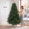 Kunstmatige Kerstboom, Net Echt, Spuitgiet Tannenboom Met 1237 Toppen En Metalen Standaard 180 Cm Groen