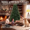 Kunstmatige Kerstboom, Net Echt, Spuitgiet Tannenboom Met 1237 Toppen En Metalen Standaard 180 Cm Groen