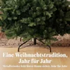 Kunstmatige Kerstboom, Net Echt, Spuitgiet Tannenboom Met 1237 Toppen En Metalen Standaard 180 Cm Groen